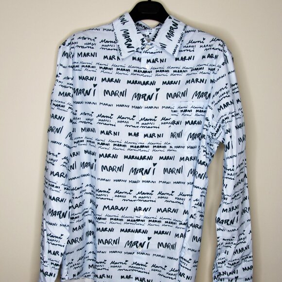 BNWT AW23 MARNI MEGAMARNI POPELINE SHIRT 50 - Picture 2 of 11